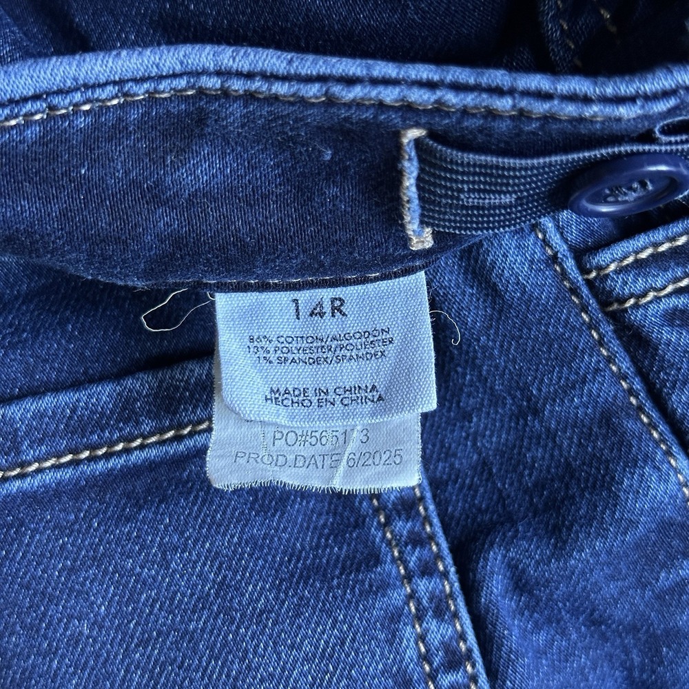 BKE Youth Girls Size 14R Bootcut Flare Jeans Dark Wash Stretch Denim Casual - Picture 5 of 6